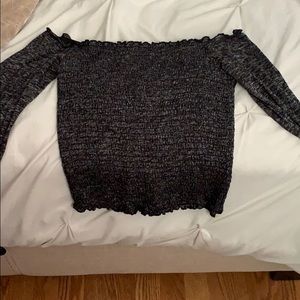 Off the shoulder long sleeve